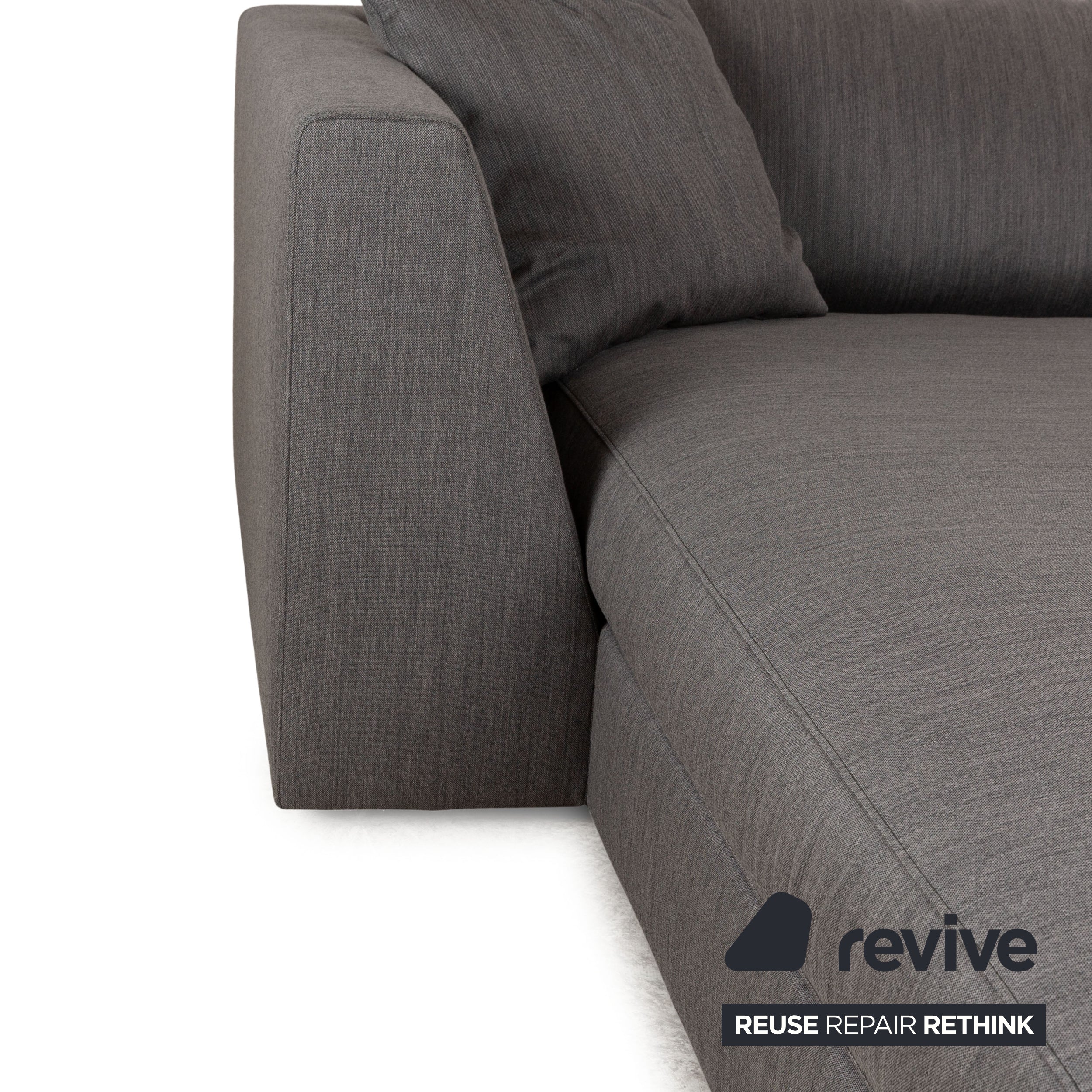 ligne roset EXCLUSIF méridienne transat en tissu gris