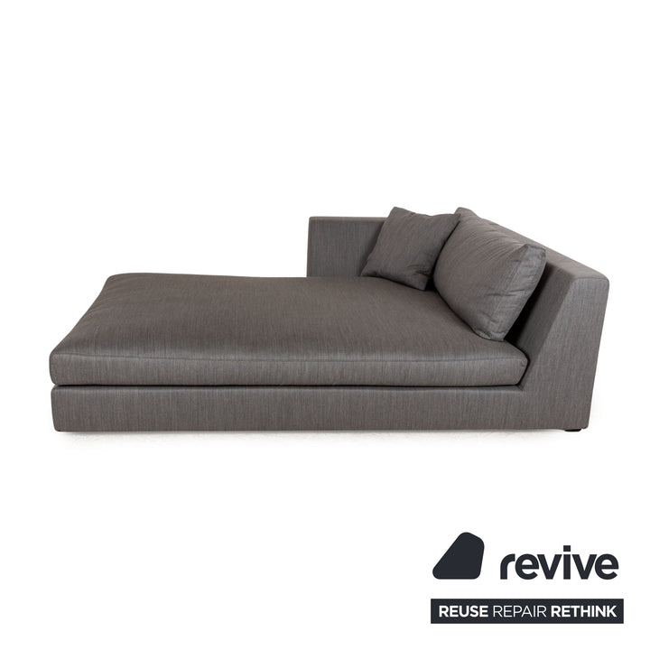 ligne roset EXCLUSIF méridienne transat en tissu gris