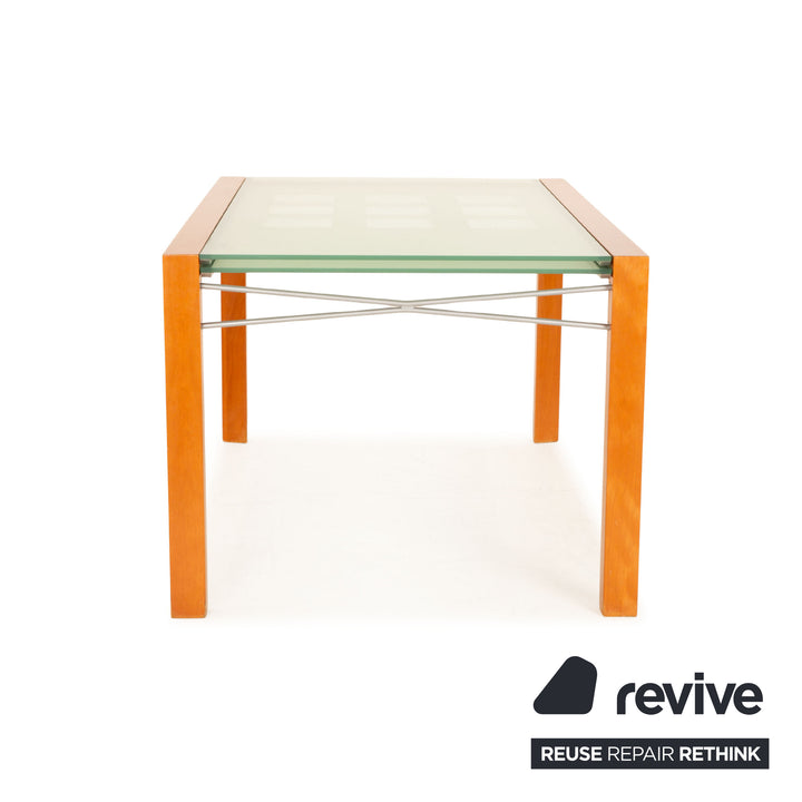 ligne roset Extensia glass dining table blue extension function 140/257 x 75 x 94