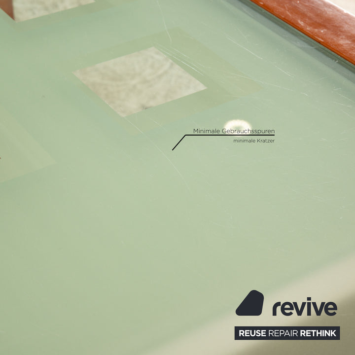 ligne roset Extensia glass dining table blue extension function 140/257 x 75 x 94