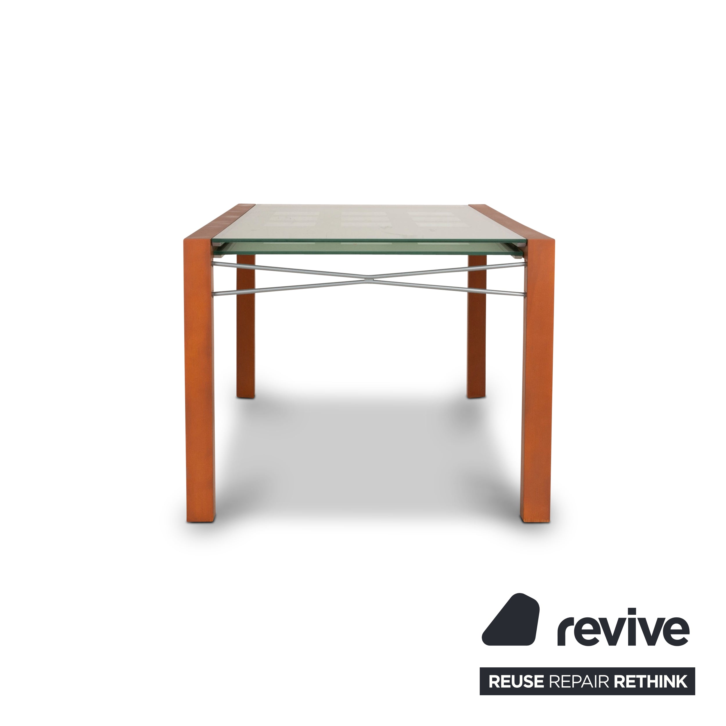 Ligne Roset Extensia Glass Dining Table Brown with Extension Function