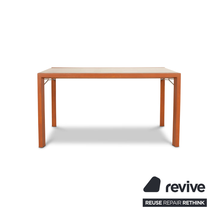 Table à manger Ligne Roset Extensia en verre marron avec fonction extractible