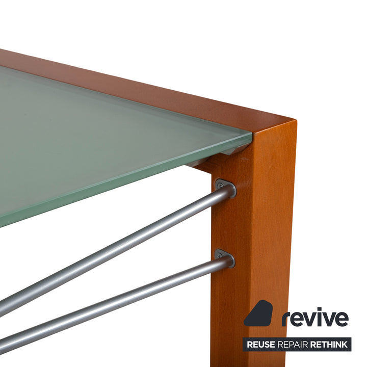 Ligne Roset Extensia Wooden Dining Table Brown Extendable Dining Room 140-259 x 94 cm
