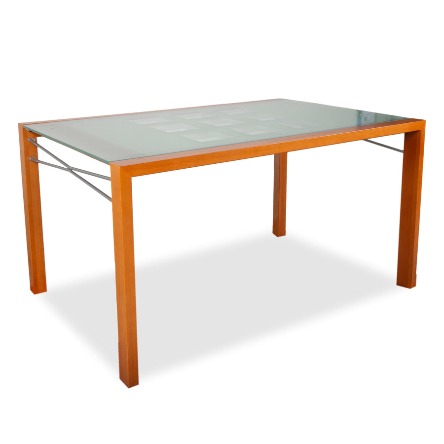 Ligne Roset Extensia Wooden Dining Table Brown Extendable Dining Room 140-259 x 94 cm
