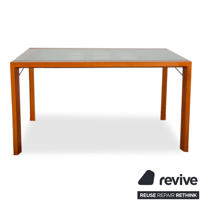 Ligne Roset Extensia Wooden Dining Table Brown Extendable Dining Room 140-259 x 94 cm