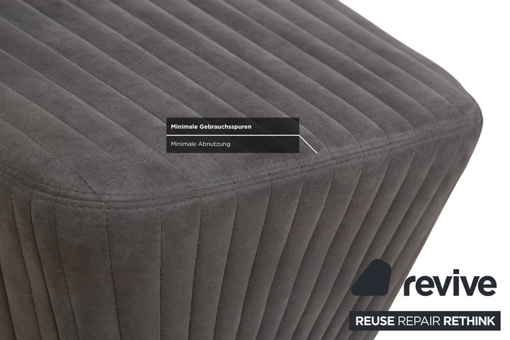ligne roset Facett Stoff 2x Sessel Hocker Grau