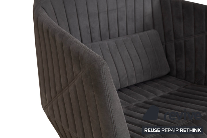 ligne roset Facett Stoff 2x Sessel Hocker Grau