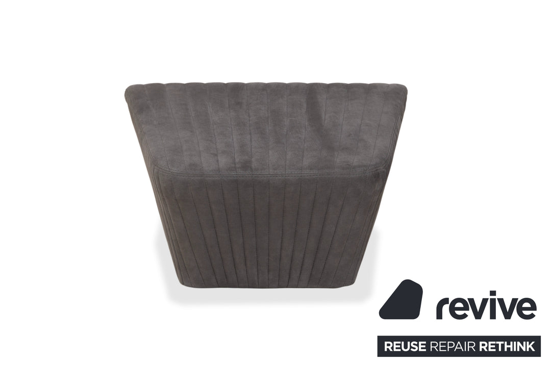 ligne roset Facett Stoff 2x Sessel Hocker Grau