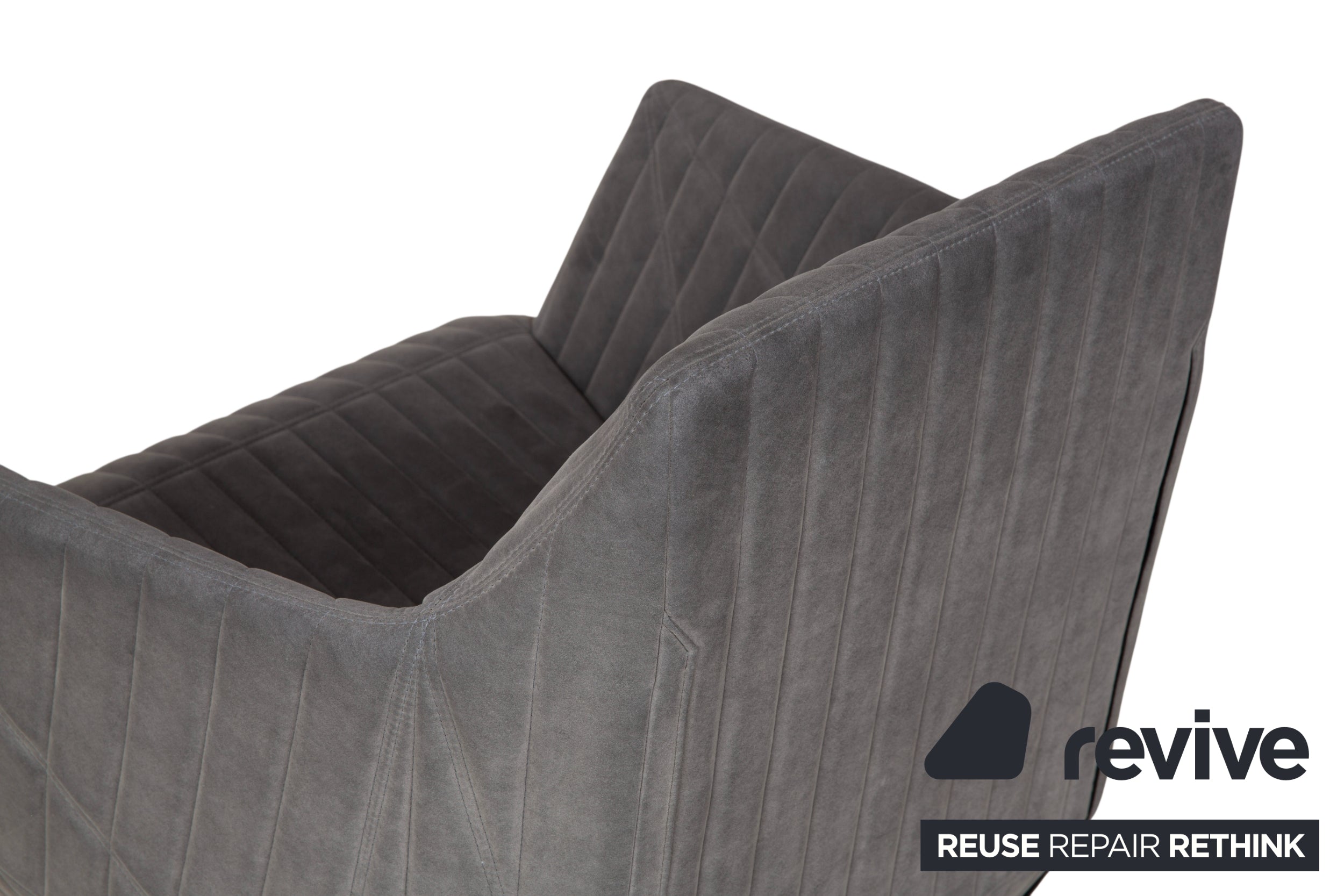 ligne roset Facett Stoff 2x Sessel Hocker Grau