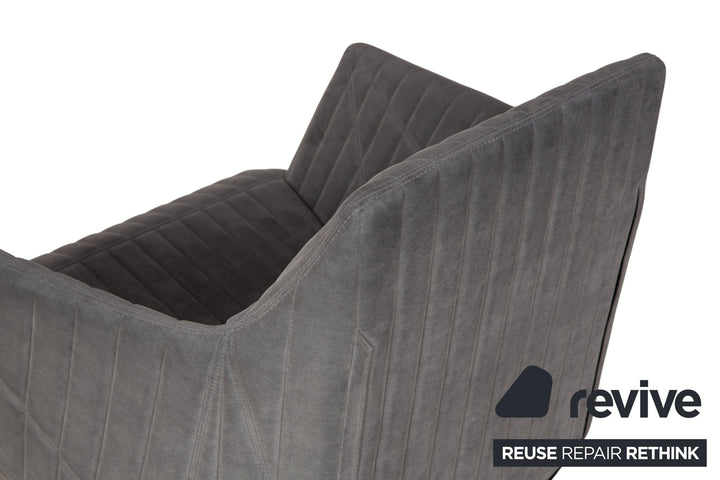 ligne roset Facett Stoff 2x Sessel Hocker Grau