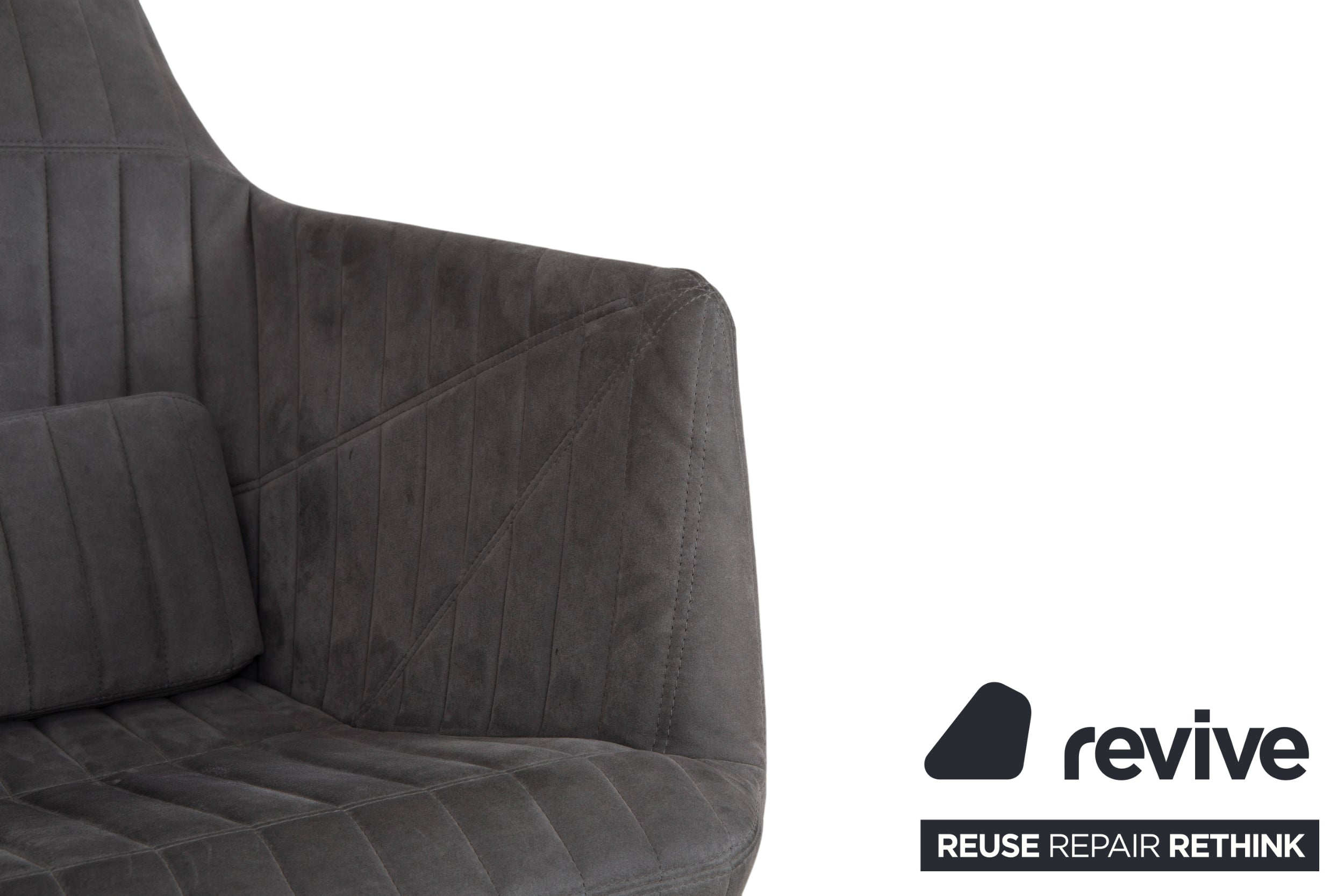 ligne roset Facett Stoff 2x Sessel Hocker Grau