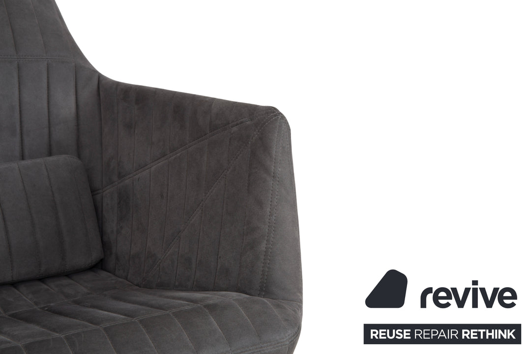 ligne roset Facett Stoff 2x Sessel Hocker Grau