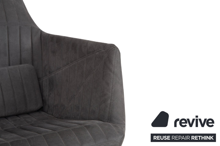 ligne roset Facett Stoff 2x Sessel Hocker Grau