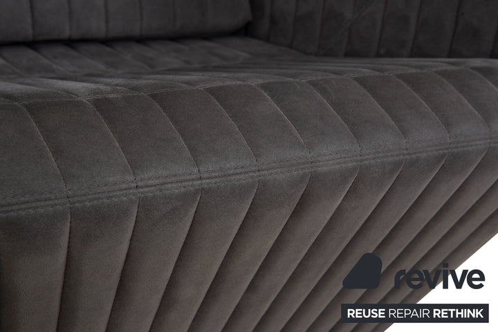 ligne roset Facett Stoff 2x Sessel Hocker Grau