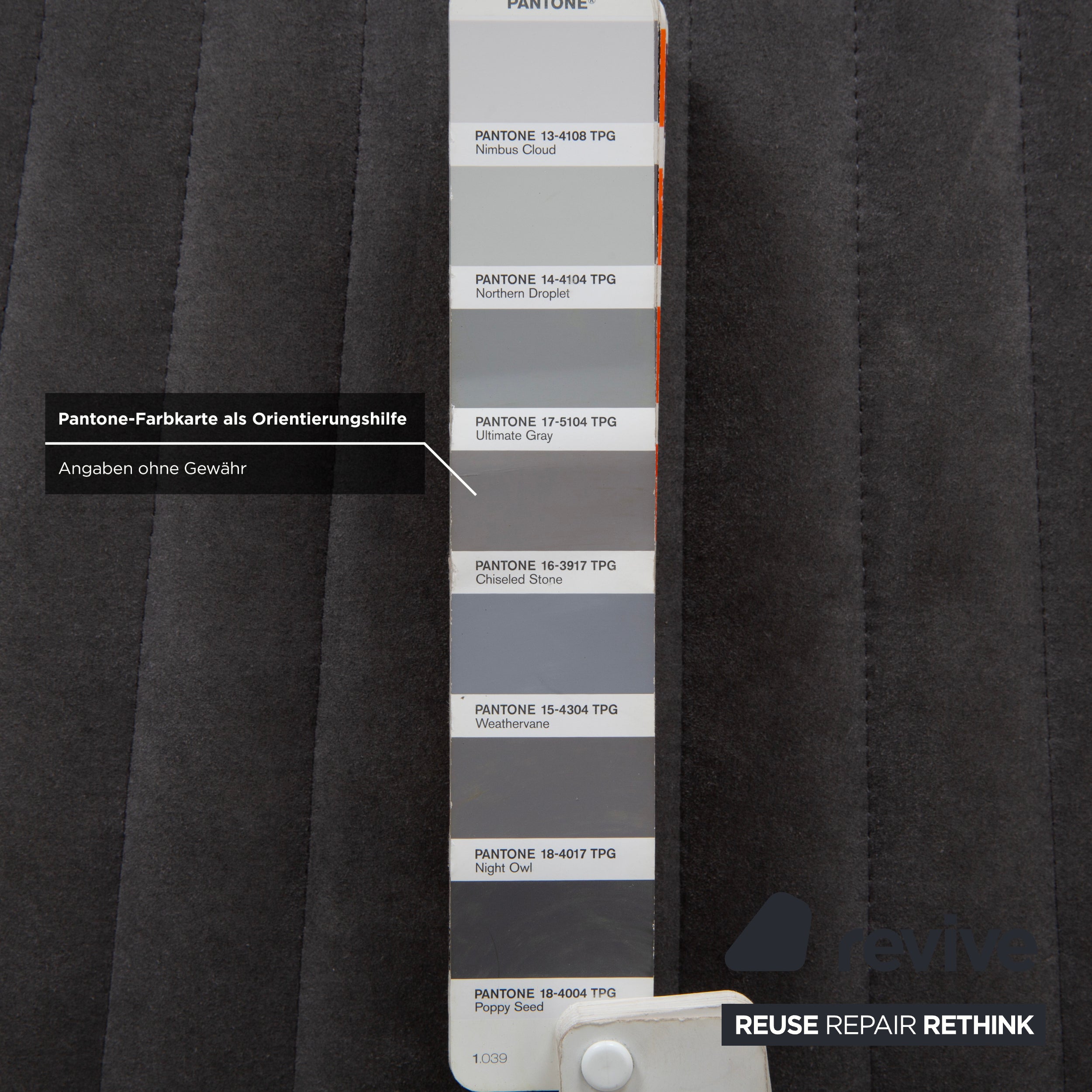 ligne roset Facett Stoff Hocker Grau