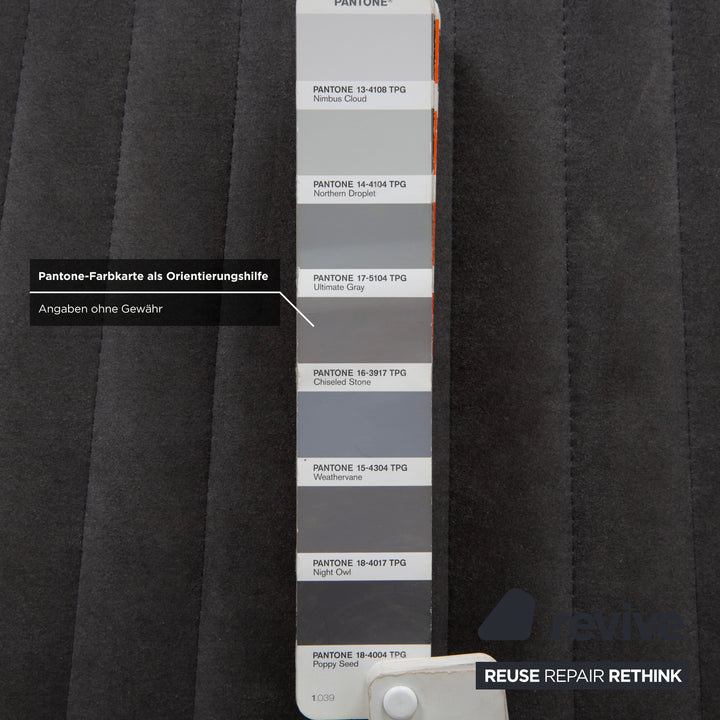 ligne roset Facett Stoff Hocker Grau