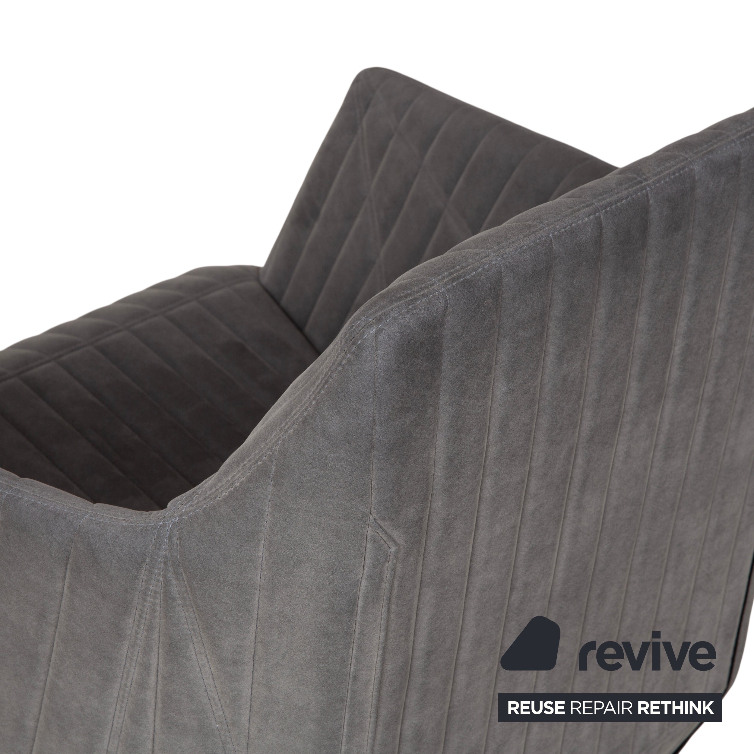 ligne roset Facett Stoff Sessel Grau