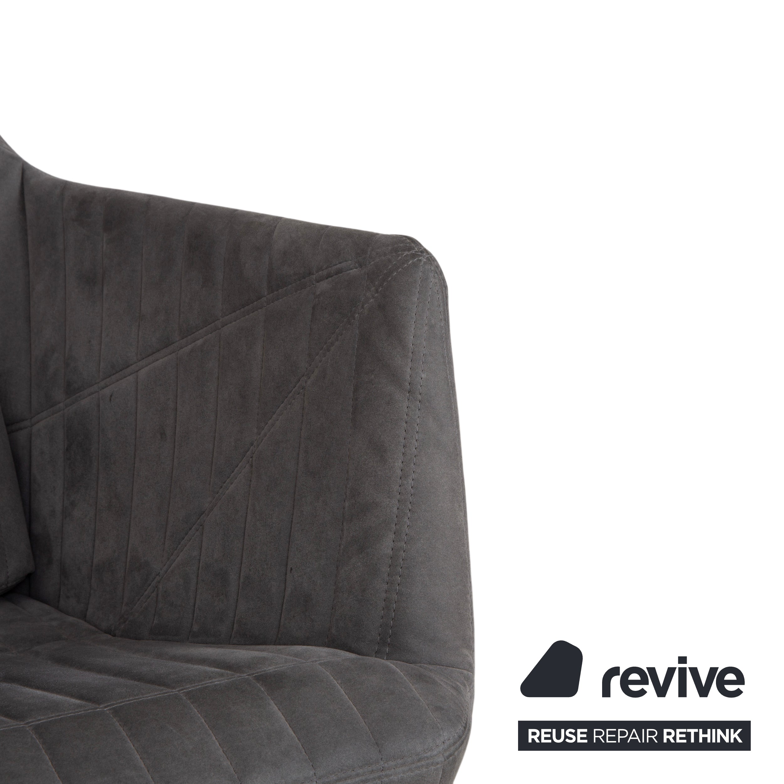 ligne roset facet fabric armchair gray