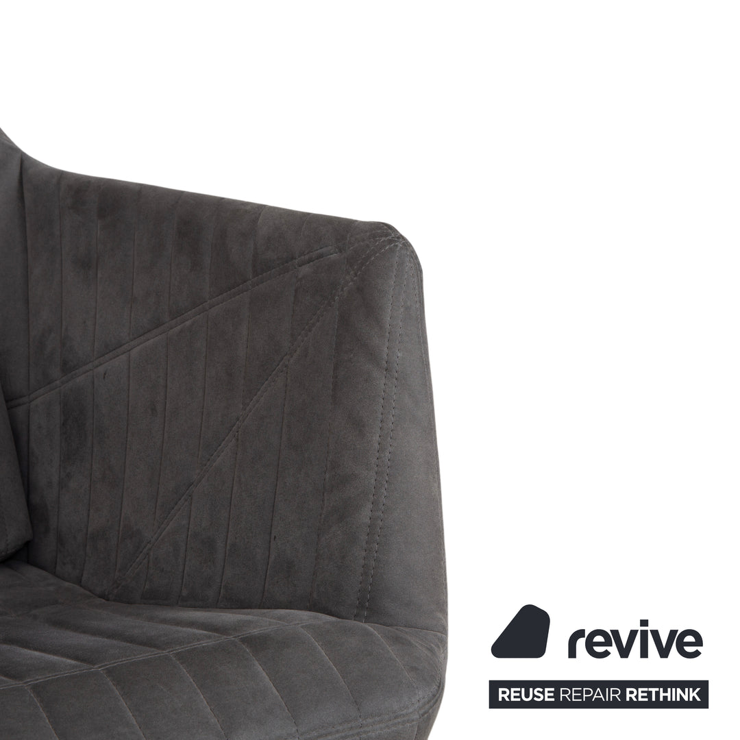 ligne roset Facett Stoff Sessel Grau