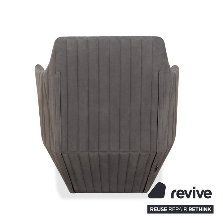 ligne roset facet fabric armchair gray