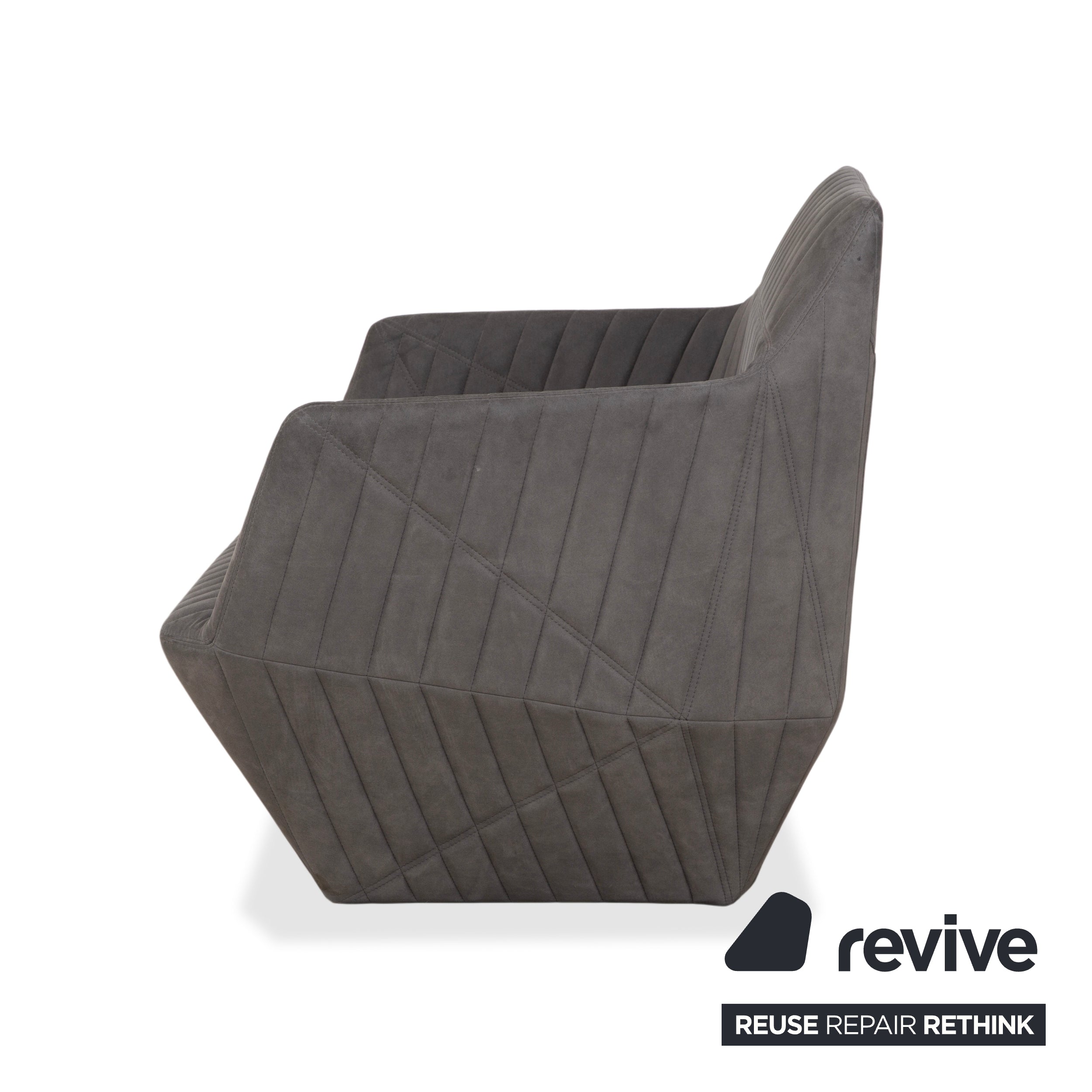 ligne roset Facett Stoff Sessel Grau