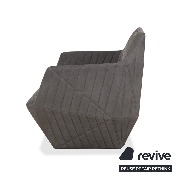 ligne roset Facett Stoff Sessel Grau