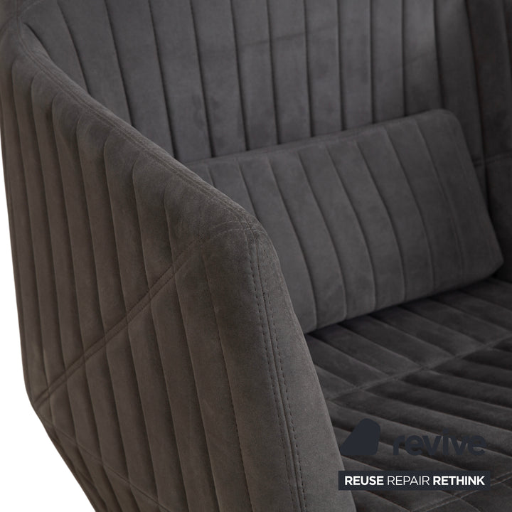 ligne roset Facett Stoff Sessel Grau