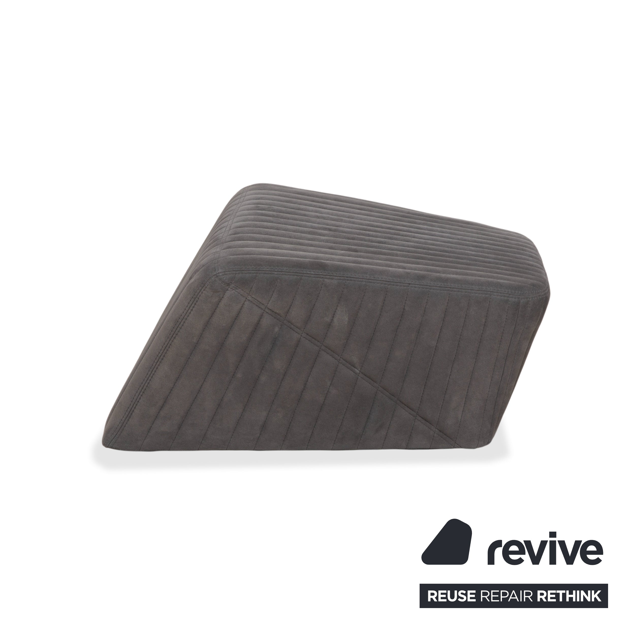 ligne roset facet fabric armchair stool gray