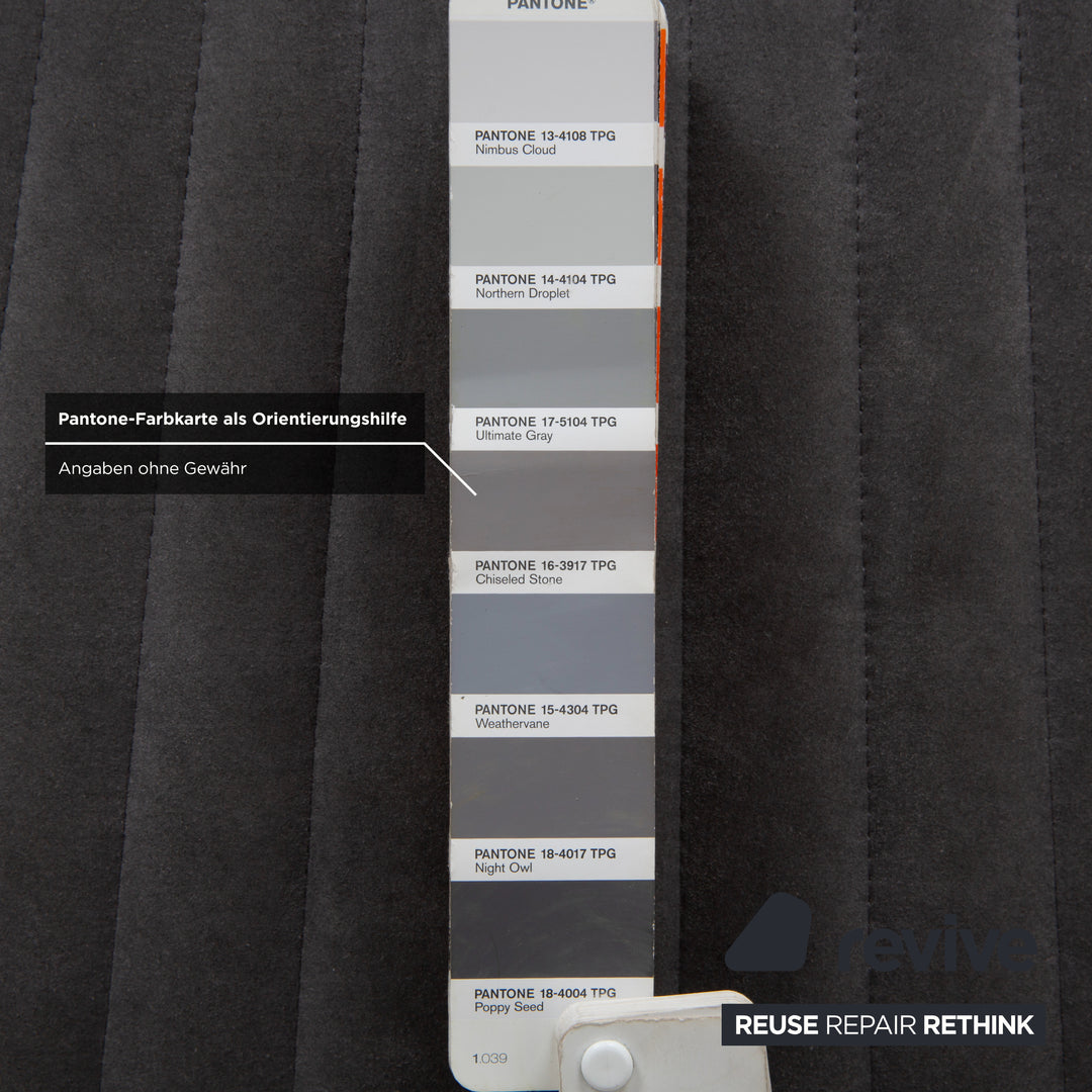 ligne roset facet fabric armchair stool gray