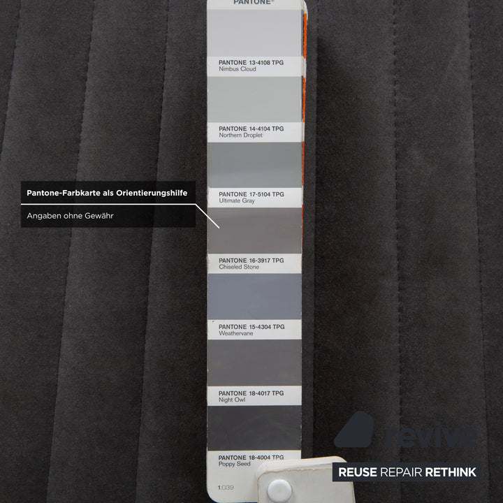 ligne roset facet fabric armchair stool gray