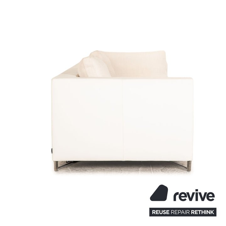 ligne roset Feng fabric three-seater cream sofa couch