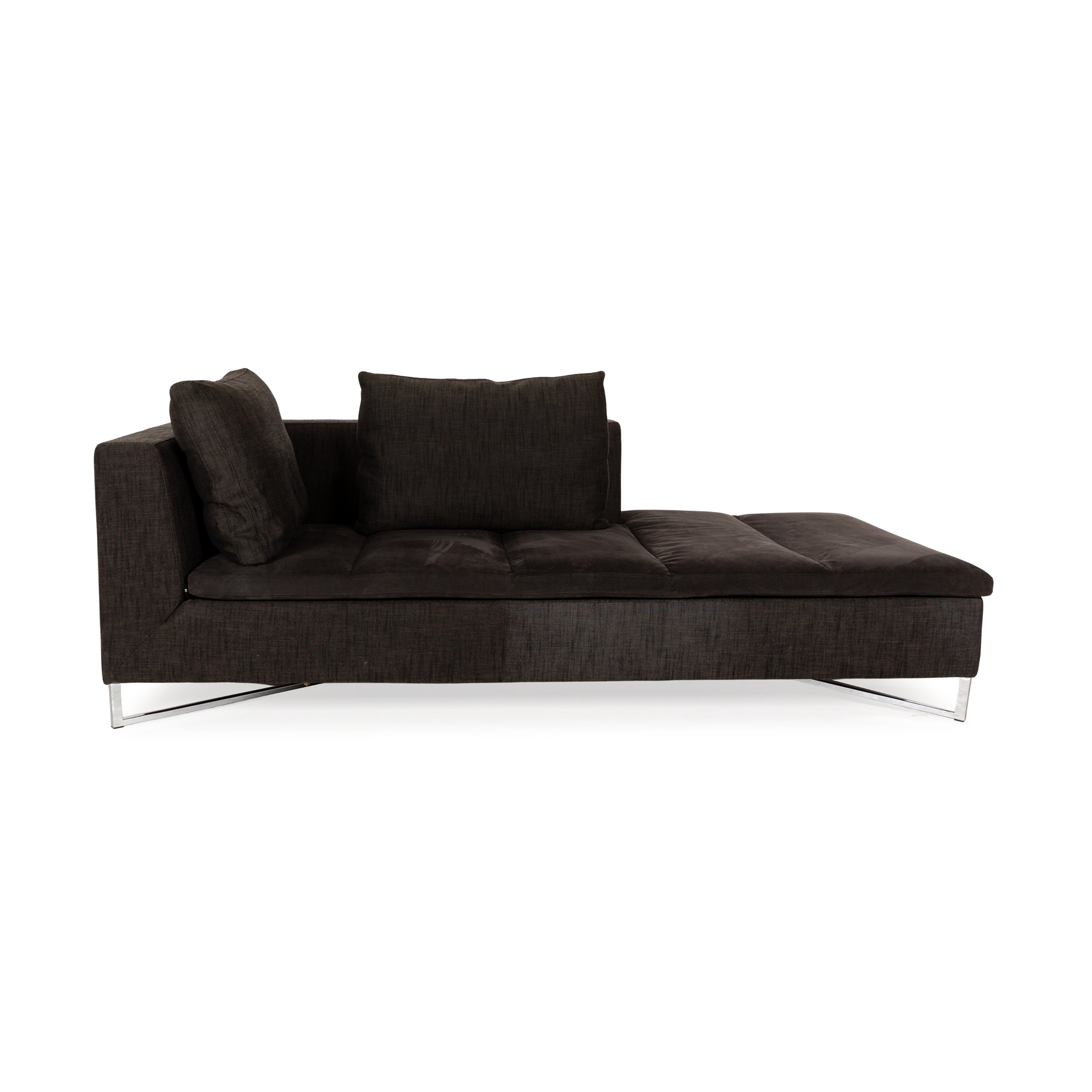 ligne roset Feng fabric lounger gray