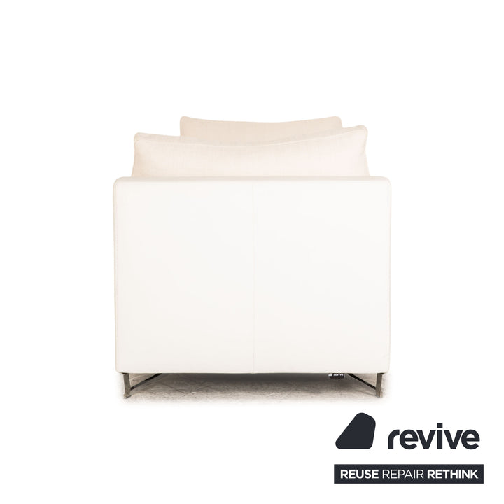 ligne roset Feng Stoff Sofa Garnitur Creme Dreisitzer Liege Sofa Couch