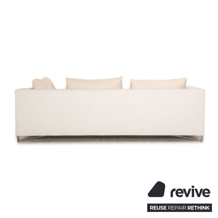 ligne roset Feng Stoff Sofa Garnitur Creme Dreisitzer Liege Sofa Couch