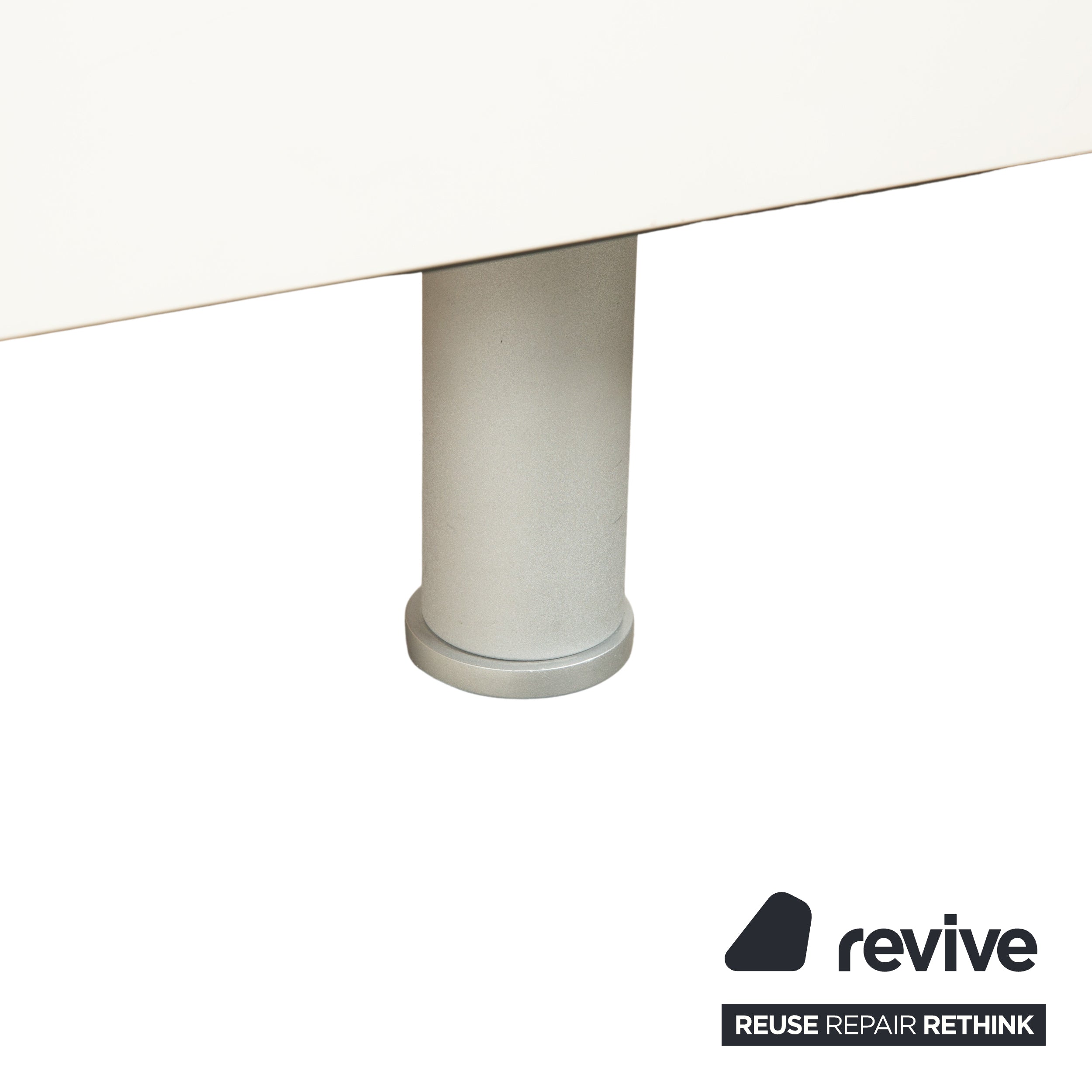 Lit en bois Ligne Roset, blanc/gris foncé, 140 x 200 cm