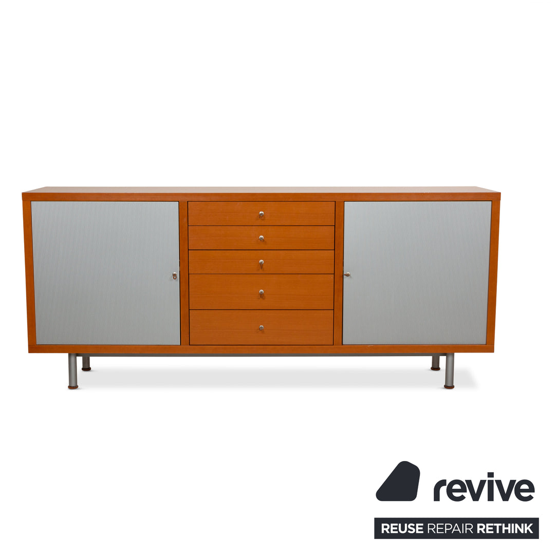 ligne roset wooden sideboard brown
