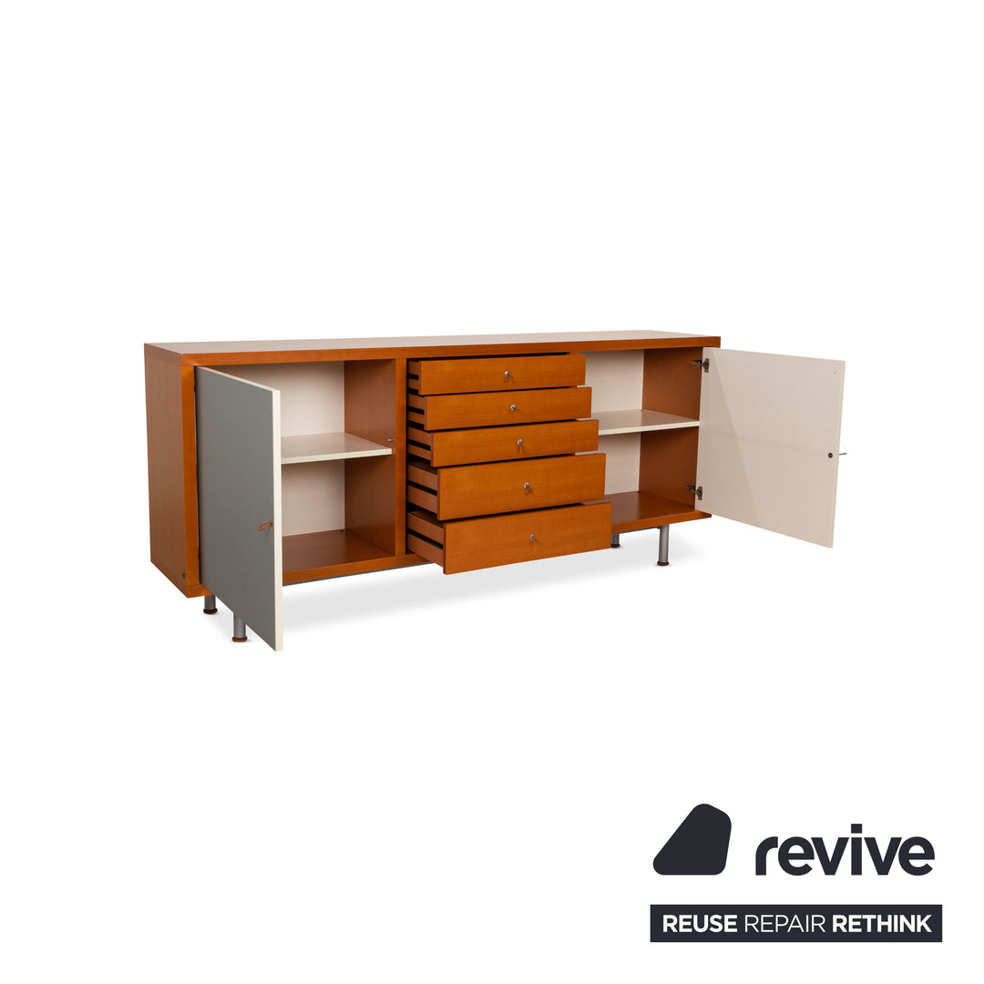 ligne roset wooden sideboard brown
