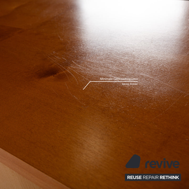 Holz Sideboard Braun Silber