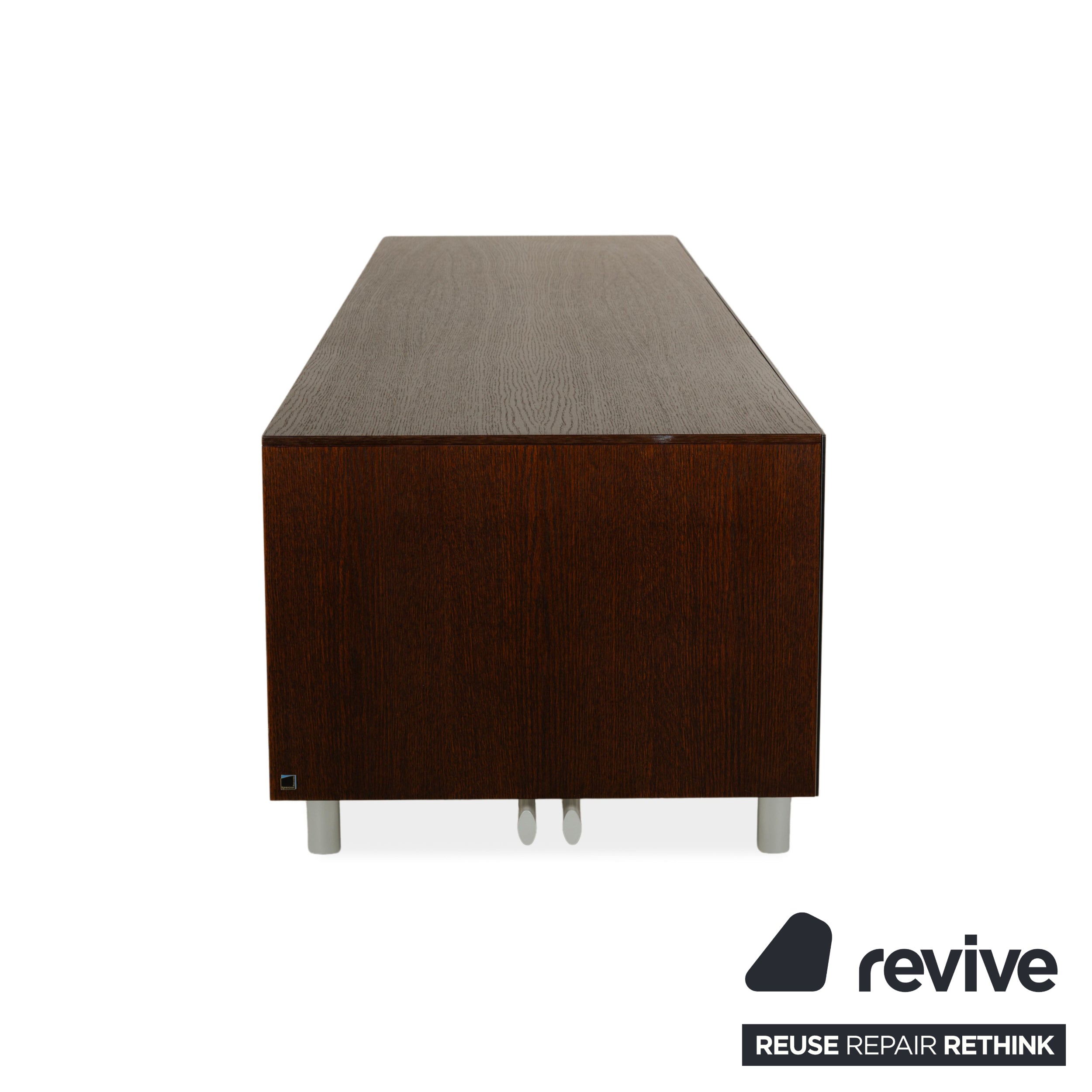 Ligne Roset Buffet en Bois Gris Marron Lowboard