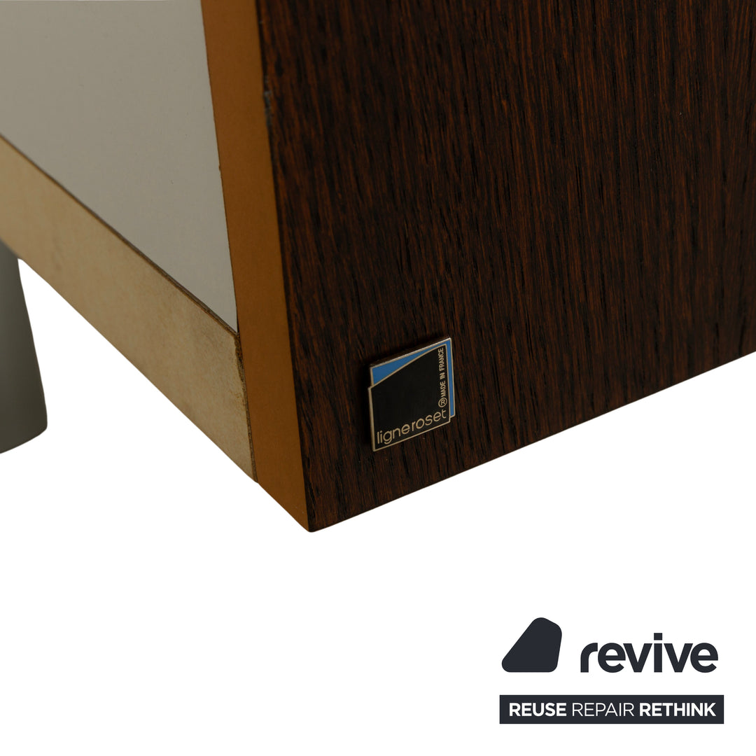 Ligne Roset Holz Sideboard Grau Braun Lowboard