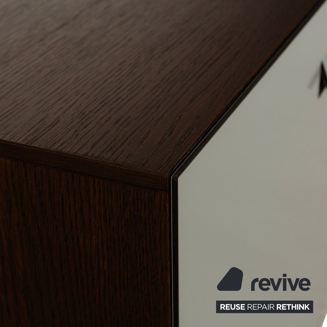 Ligne Roset Holz Sideboard Grau Braun Lowboard