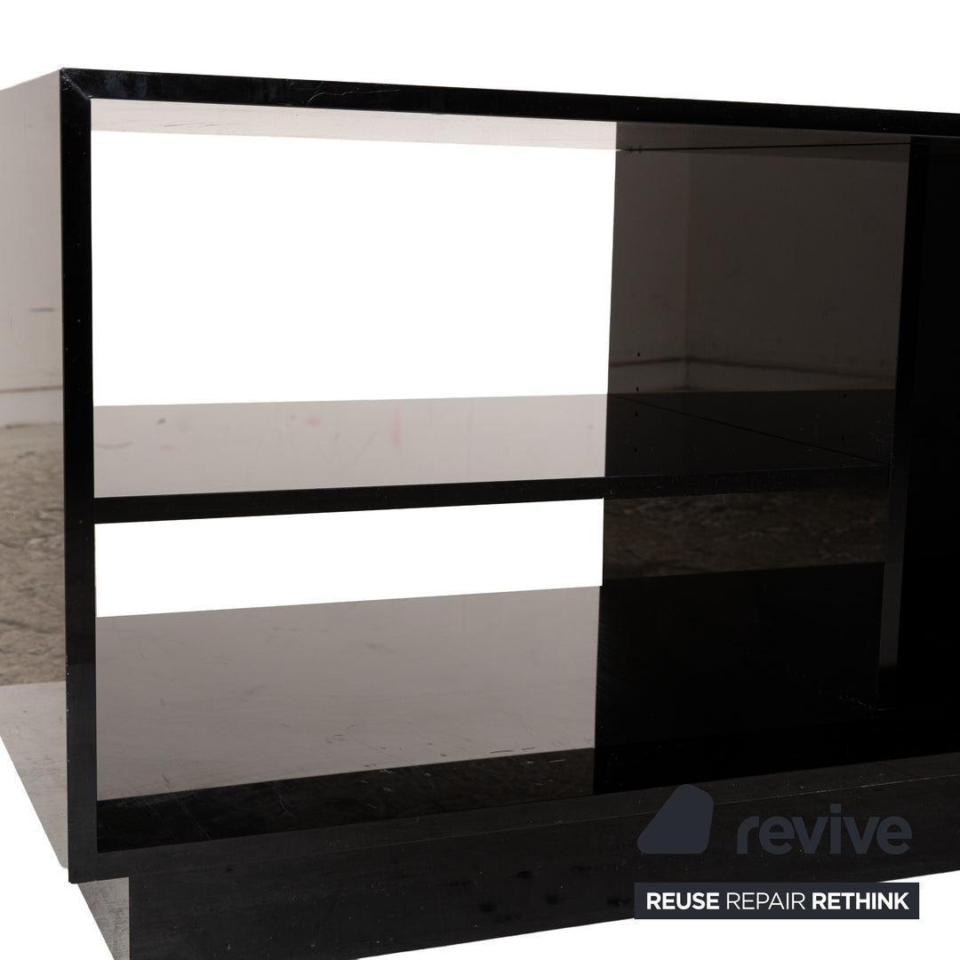 Ligne Roset Holz Sideboard Schwarz Hochglanz Lowboard