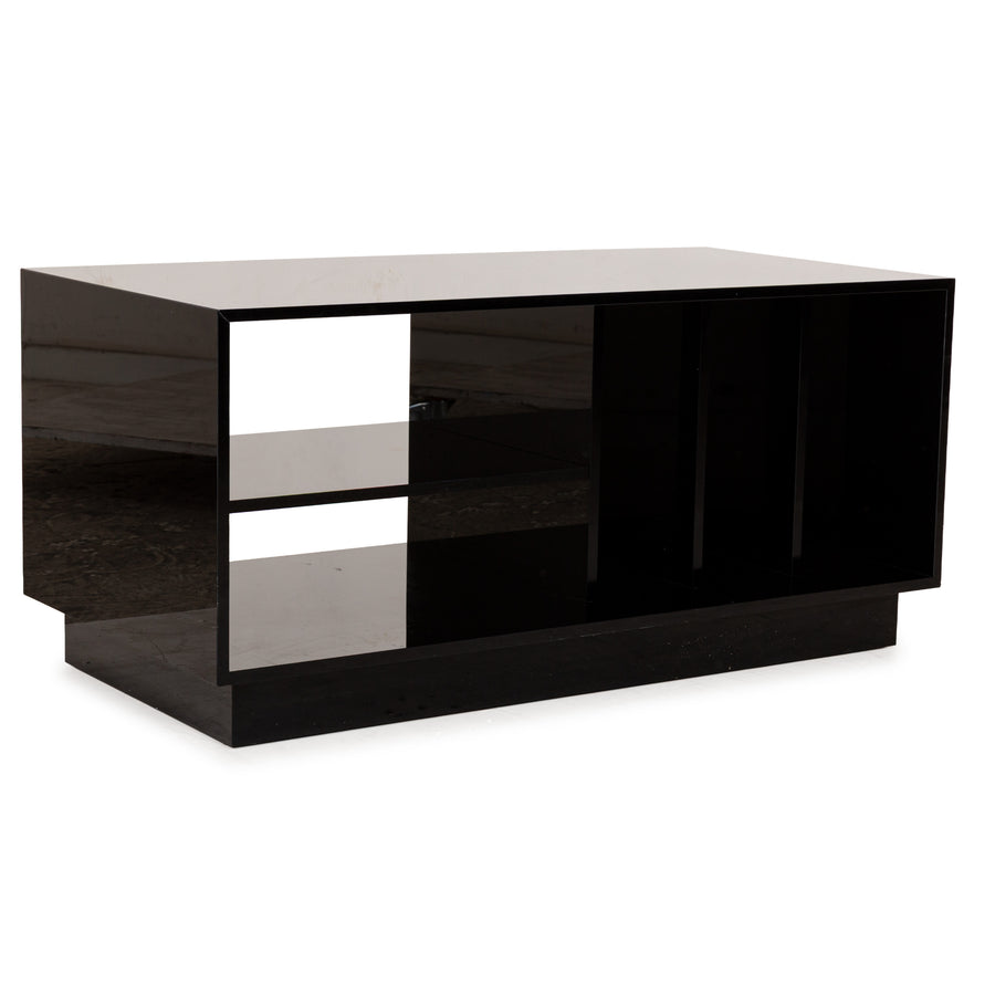 Ligne Roset buffet en bois noir brillant lowboard