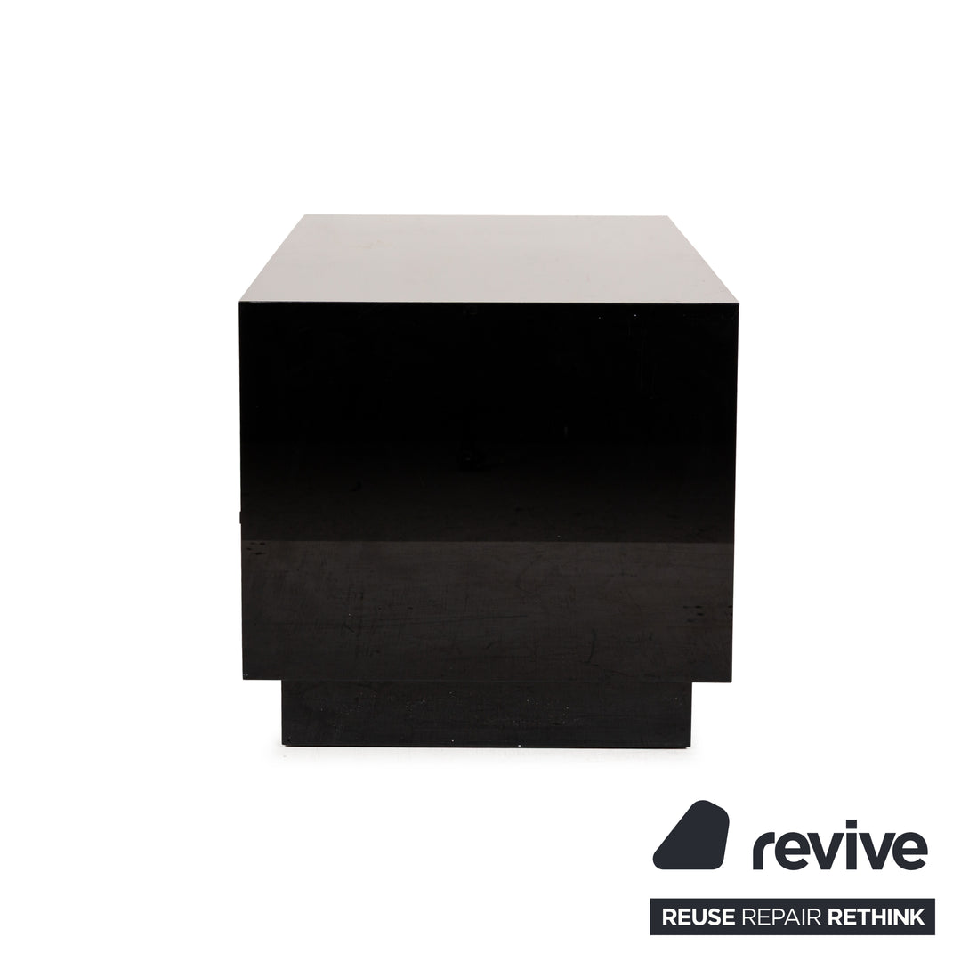 Ligne Roset Holz Sideboard Schwarz Hochglanz Lowboard