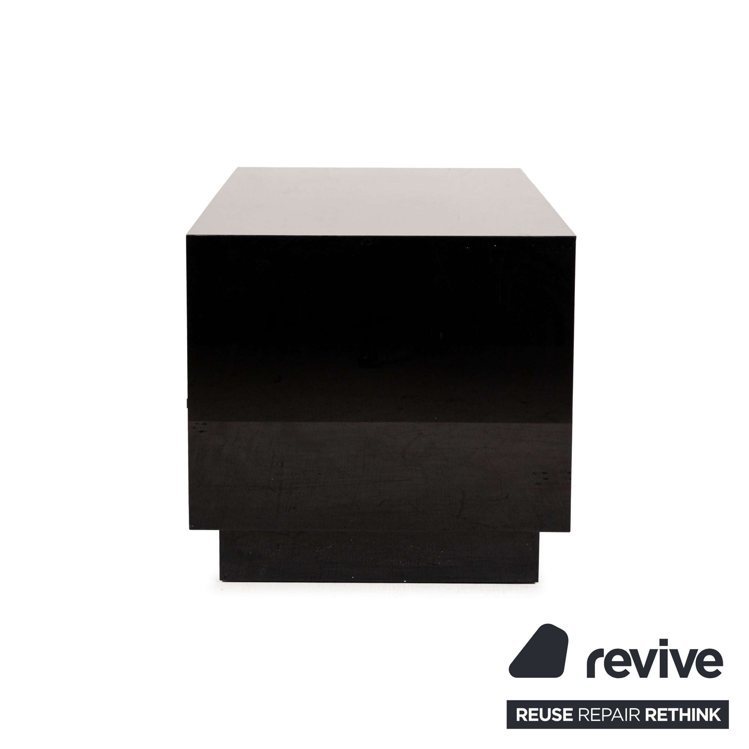 Ligne Roset wooden sideboard black high gloss lowboard