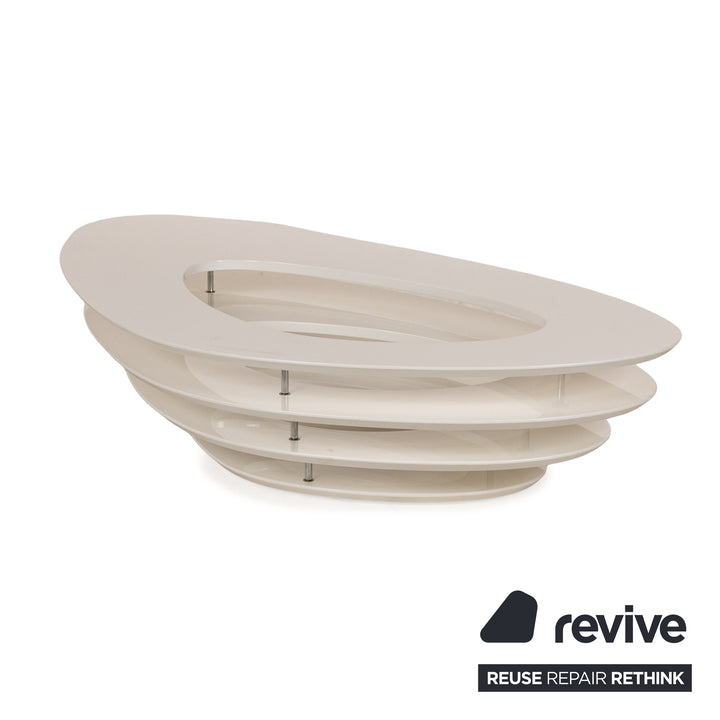 Ligne Roset Interstice wooden coffee table white