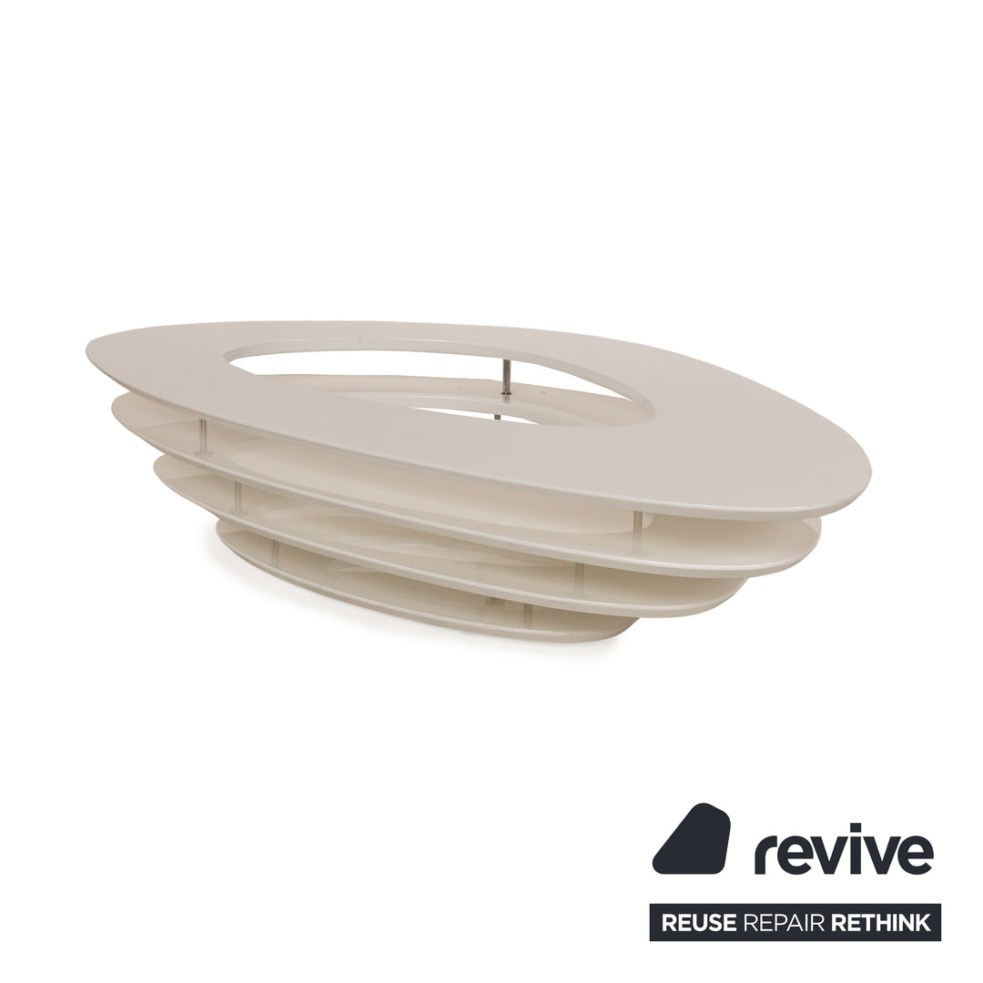 Ligne Roset Interstice wooden coffee table white