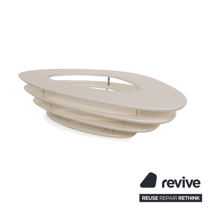 Ligne Roset Interstice wooden coffee table white