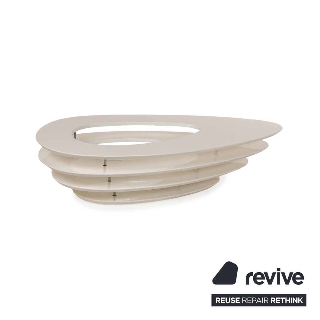 Ligne Roset Interstice wooden coffee table white