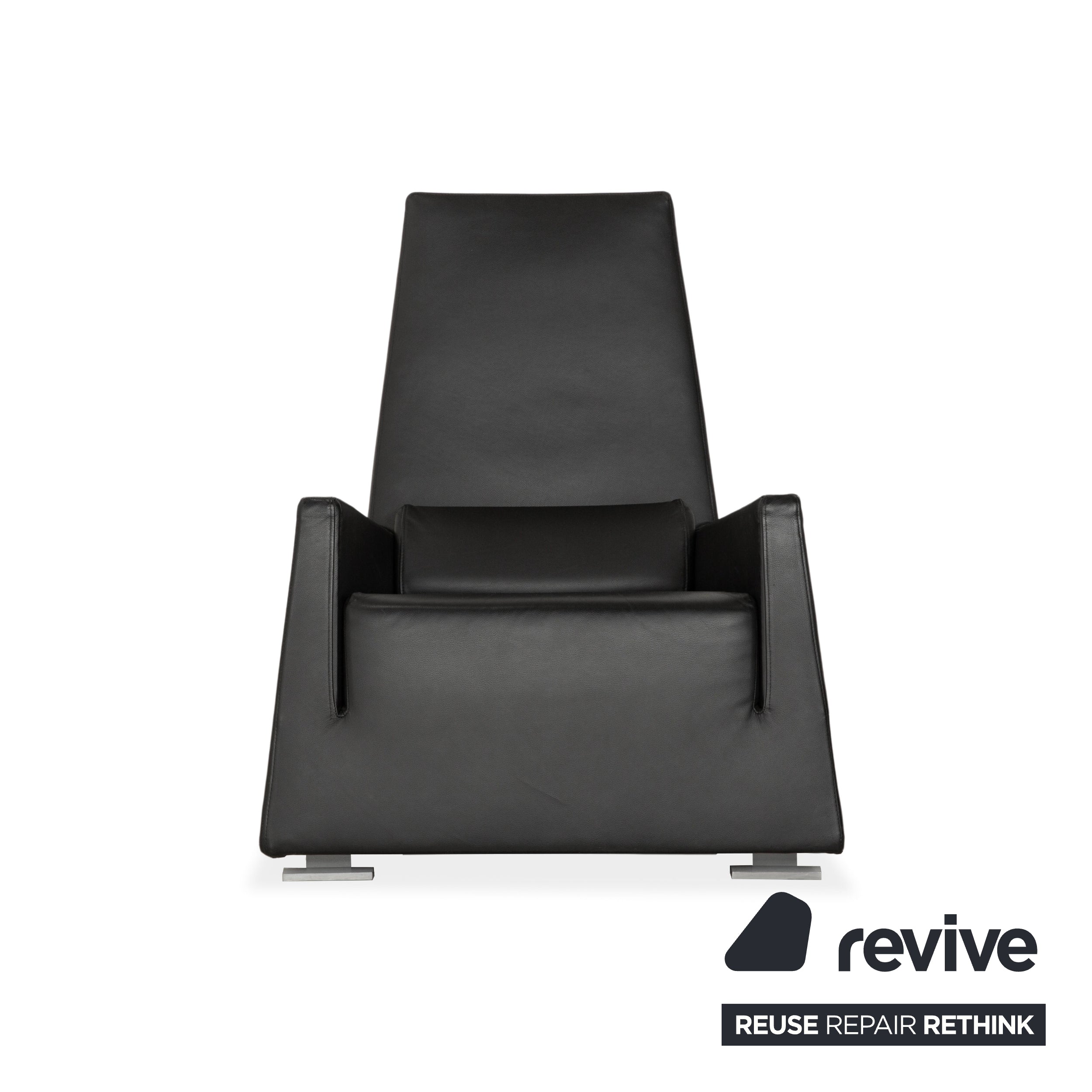 Ligne Roset Jul Leder Sessel Schwarz